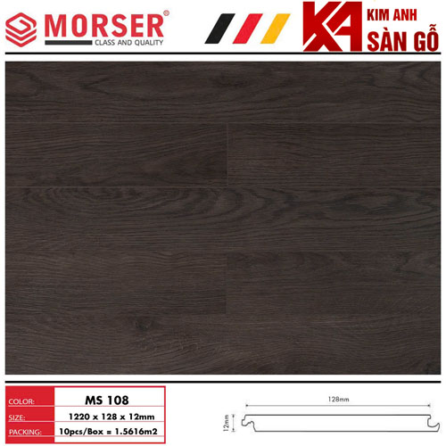 Sàn Gỗ Công Nghiệp 12MM MORSER-108